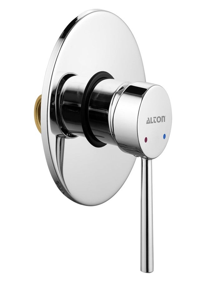 ALTON XNO5052, Brass, Single Lever Concealed Shower System with 2 Inlets and 1 Outlet | Bathroom Shower Taps | Silver